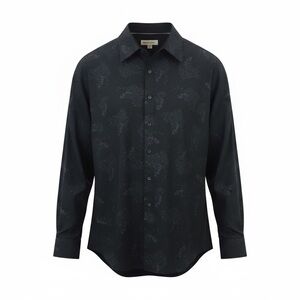 Pronto Uomo Black Floral Dress Shirt